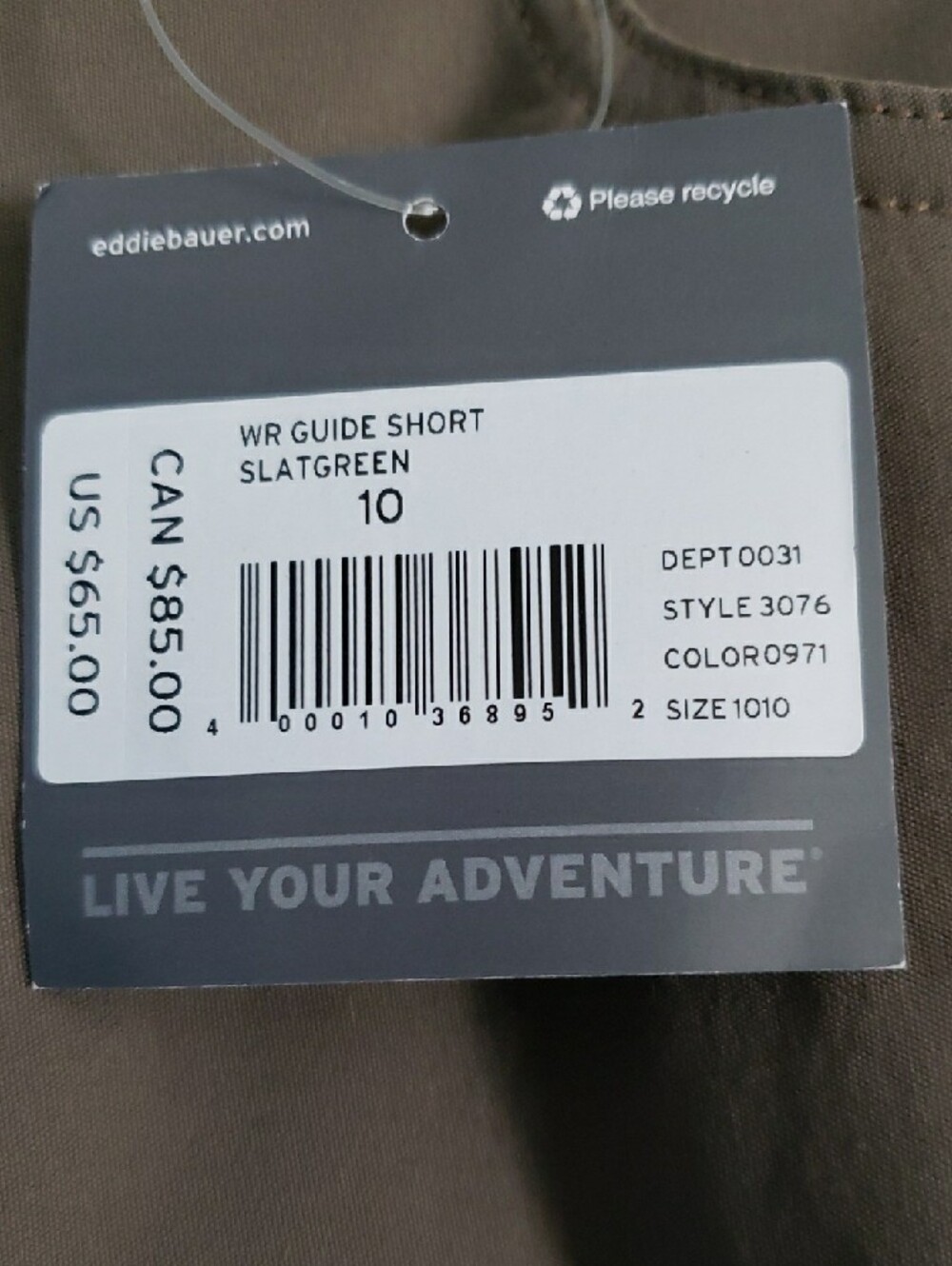 Eddie Bauer Womens Olive, First Ascent Guide Shorts - Picture 2 of 6